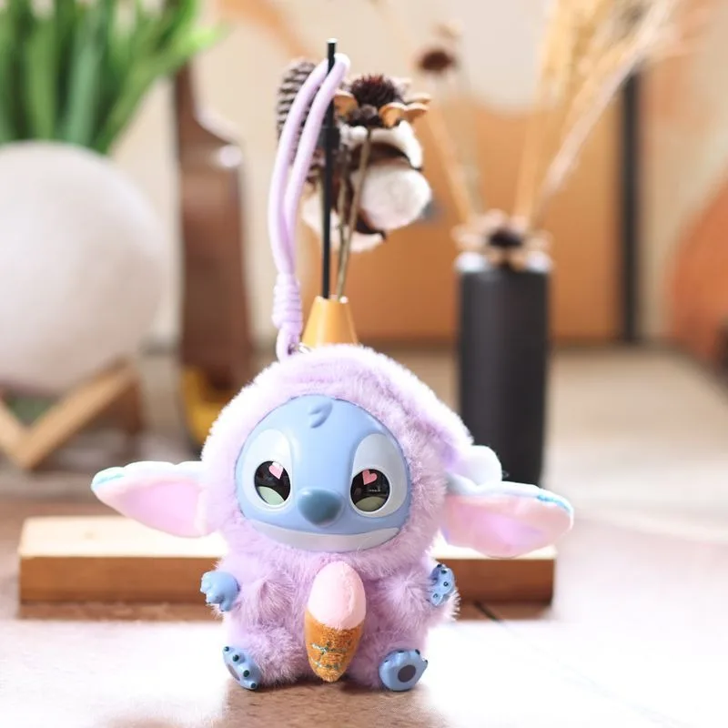 New Disney Stitch Eat Something Before Sleep Series Plush Blind Box Vinyl Toys Cute Doll Mystery Box Bag Pendant Decor Gift Toy