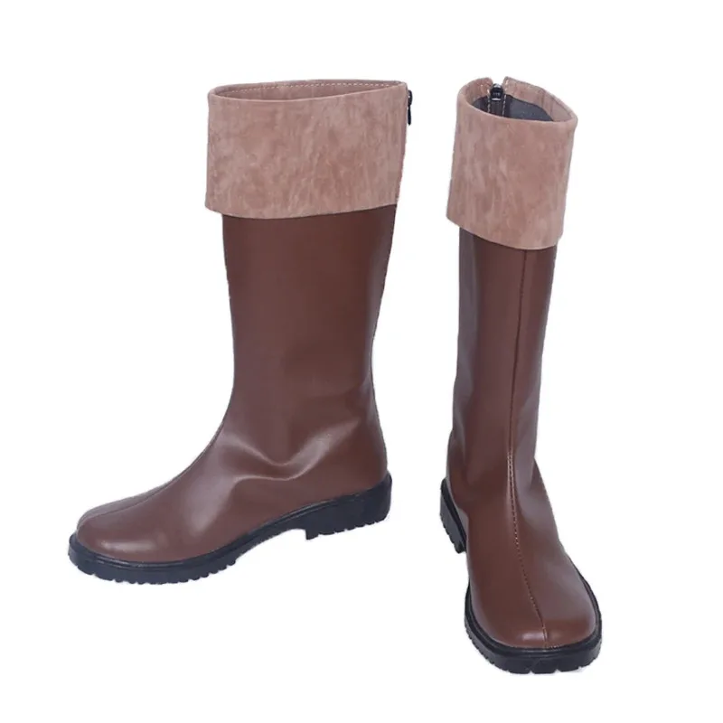 

KonoSuba God's Blessing on This Wonderful World Kazuma Sato Cosplay Shoes Boots Brown Game Anime Halloween Costume Accessory