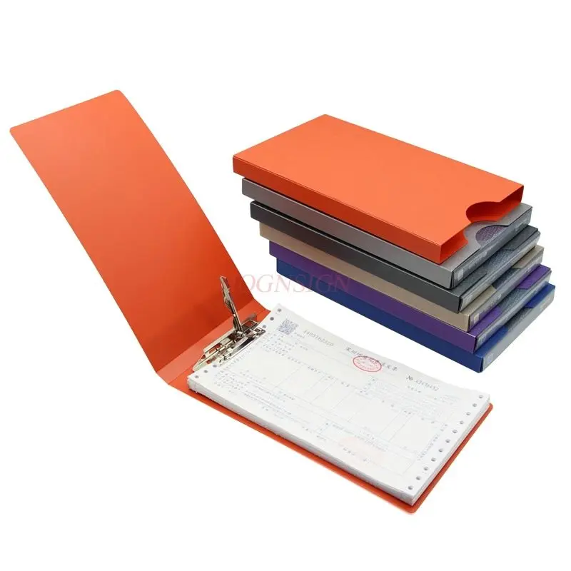 2PCS Value added tax invoice clip, receipt clip, dedicated storage, single force bill clip, small folder, invoice box