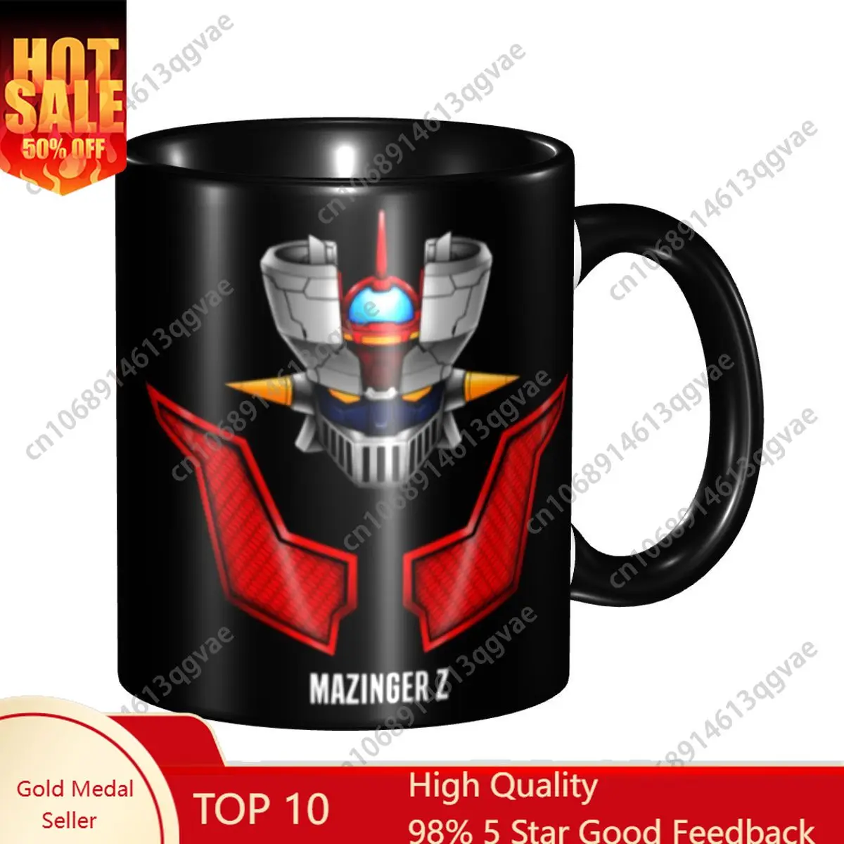 

Mazinger Z Anime UFO Robot Coffee Mug DIY Custom Ceramic Tea Milk Mug Cup