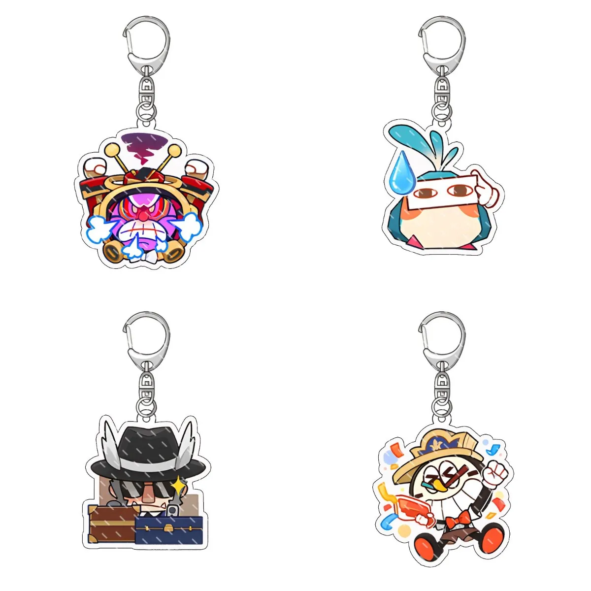 Bonito Anime Dos Desenhos Animados Pingente Chaveiro, Jogo Honkai, Star Rail, Aventurina Erik Braa Clockie, Mochila Jóias, Emblema do Presente, Novo