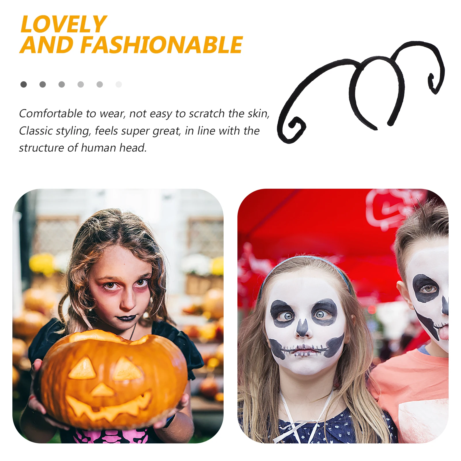 

Antenna Headband for Halloween Costume Party Hair Accessory Lightweight Comfortable Premium Material Stylish