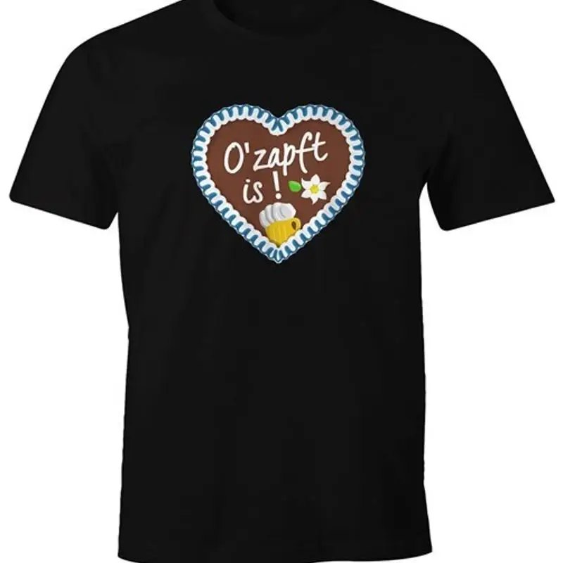 

Men's Gingerbread Heart Men Ozapt is Lausbua Wiesn Gaudi Busserl T-Shirt