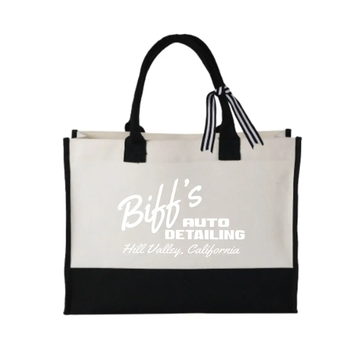 

Biff’s Auto Retro Movie Vibe Fashionable Patchwork Canvas Gift Tote