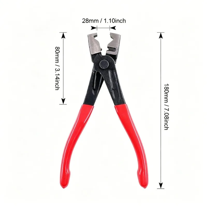[A92P!】 Automotive Fuel Line Clamps, Stainless Steel 100PCS Single Ear Hose Clamps Assortment Kit With Pliers In 10 Sizes