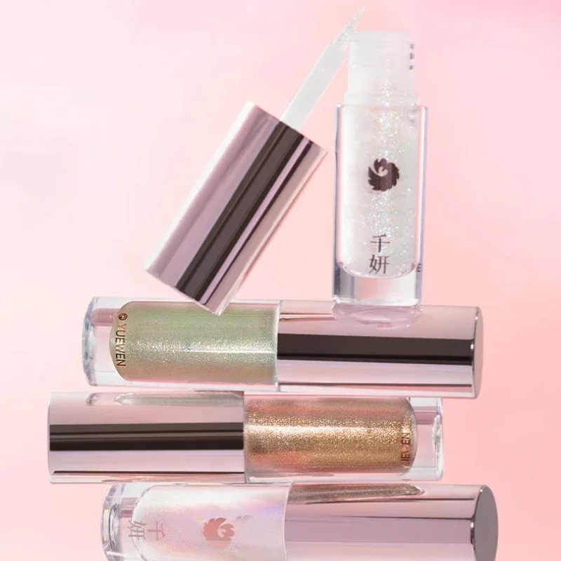 Qianyan Fox Demon series, matte pearlescent liquid eyeshadow, colorful flowing single-color eyeshadow