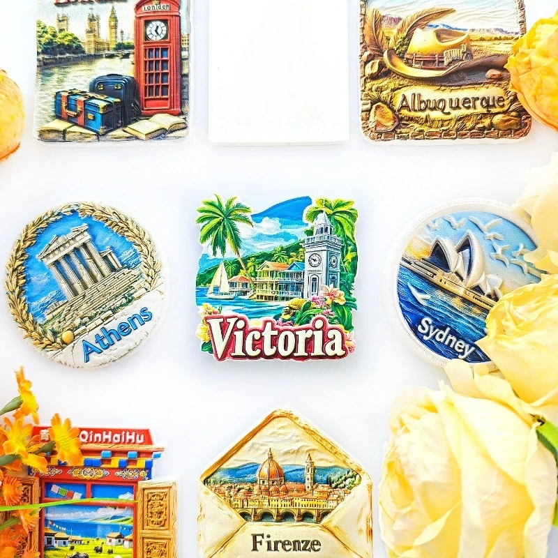 Victoria Seychelles Fridge Magnet - 3D Island Souvenir Tropical Ocean View Decor Unique Archipelago Gift