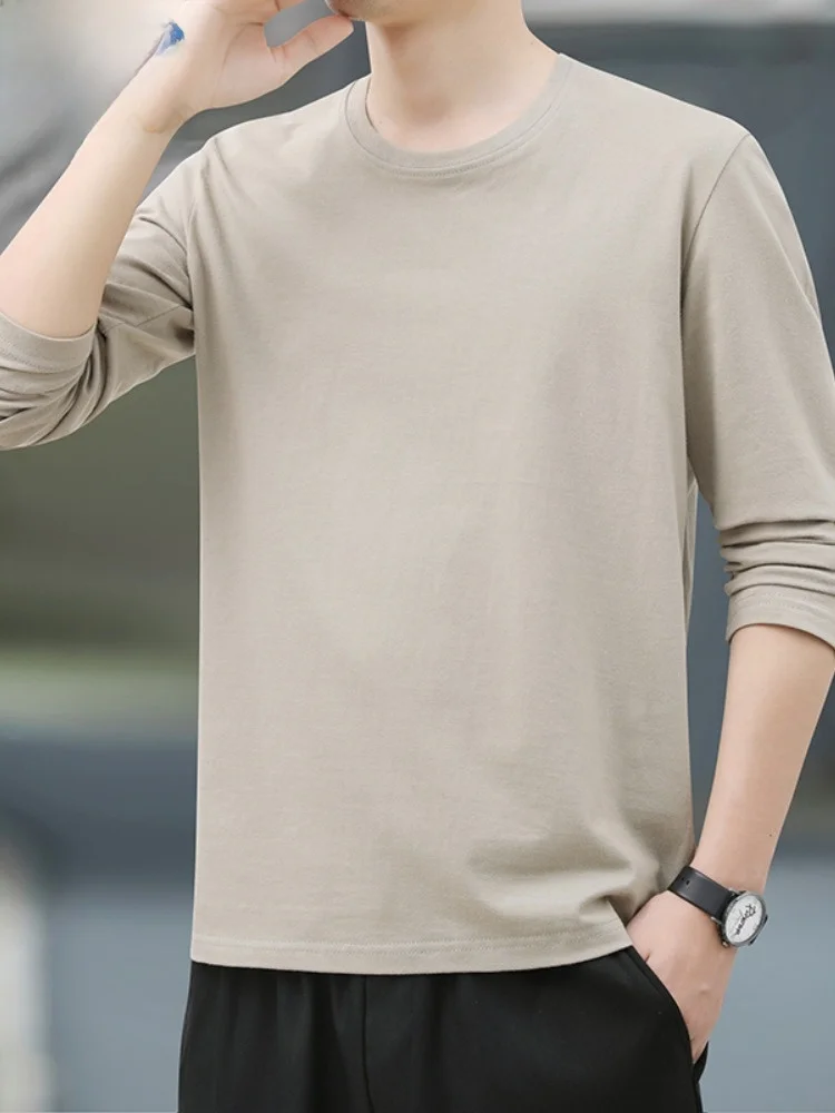 

Paul New Men's Hoodie Spring Autumn Long Sve T-irt Faionable Loose Simple mid Youths Color round Ne Urban Sle