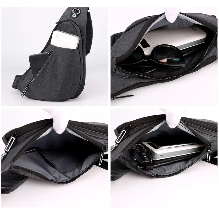 Chest Bag Men's New Waterproof Travel Small Backpack Shoulder Crossbody