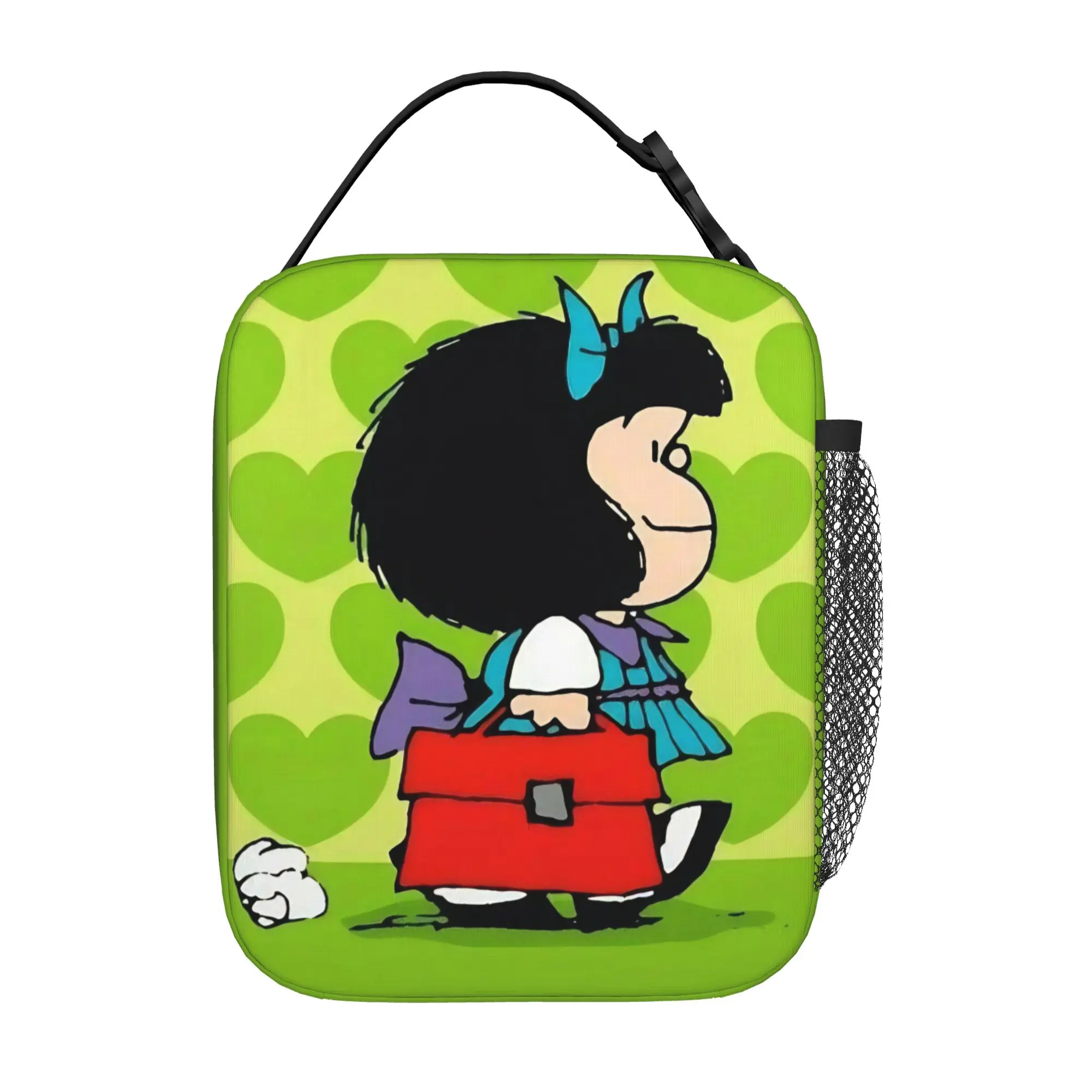 Cartoon M-Mafaldas Thermal Insulated Lunch Bag for Office  Portable Food Bag Container Cooler Thermal Lunch Boxes