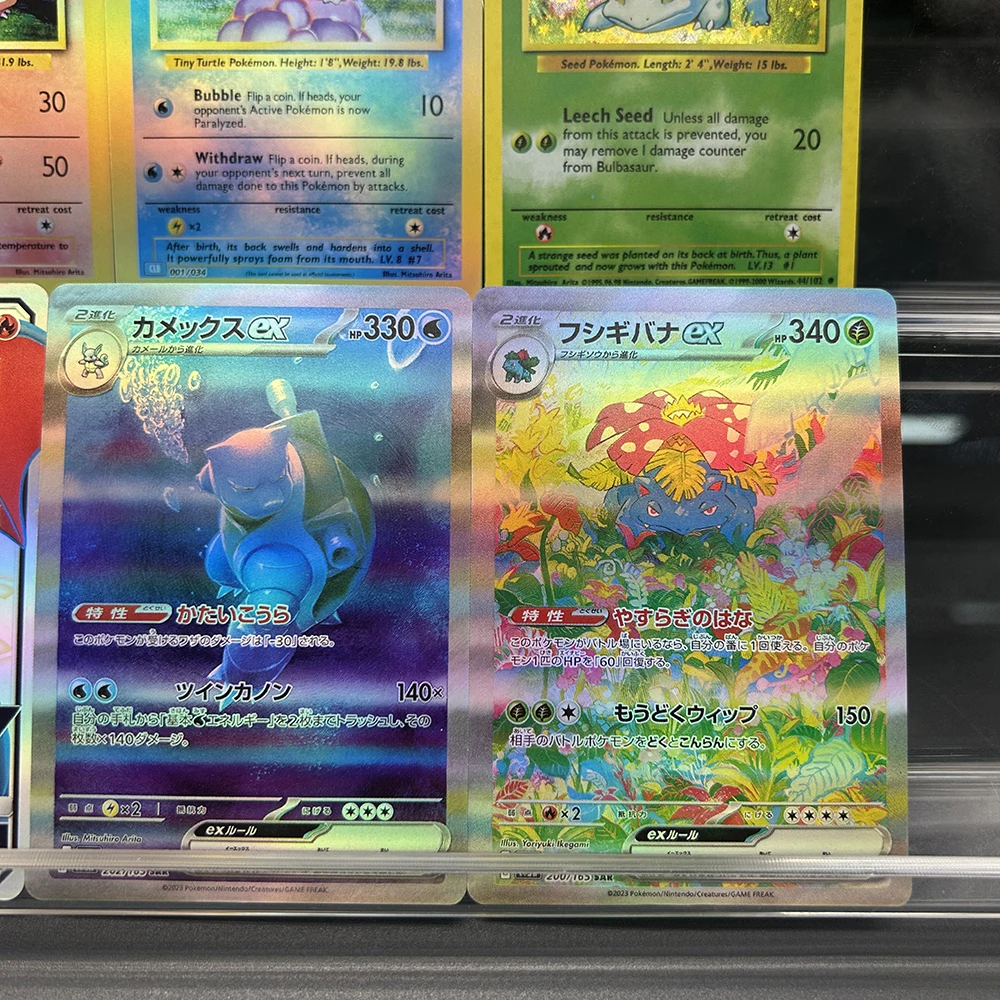 Diy Ptcg Collection Cards Charizard Blastoise Venusaur Squirtle Bulbasaur Charmeleon Self Made Single Classic Game Anime Card view 4