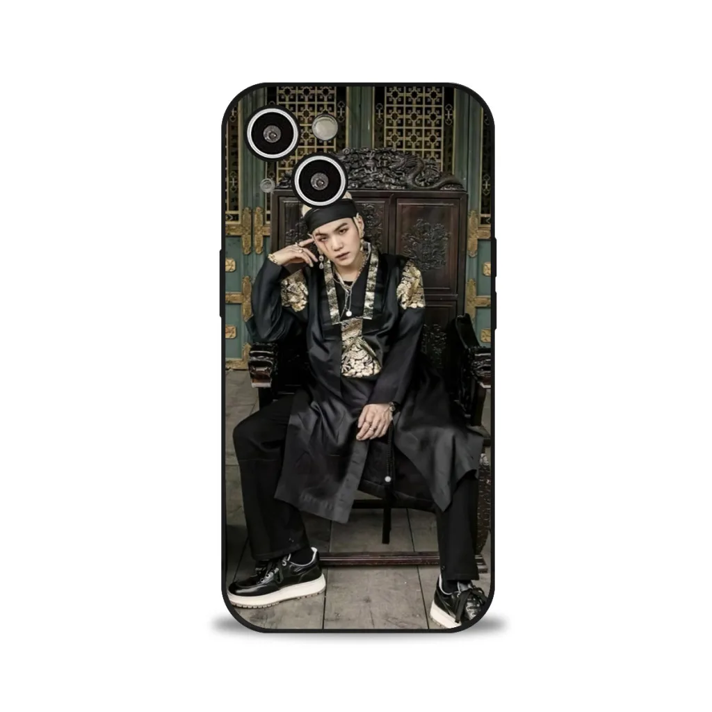 

Phone Case For iPhone 15 Pro Max Silicone Shell Agust D Suga King