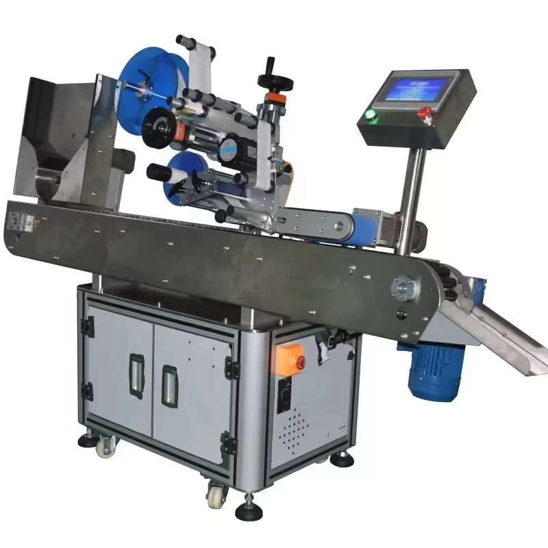 Automatic Horizontal Oral Liquid Small Round Bottle Labeling Machine Ampoule Vial Tube Sticker Labeling Machine with Printer