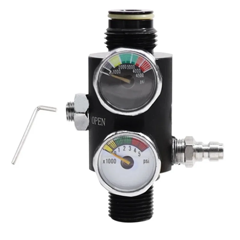 

Dual Gauge Pneumatic Pressure Regulator - Air Valve for Fill Station