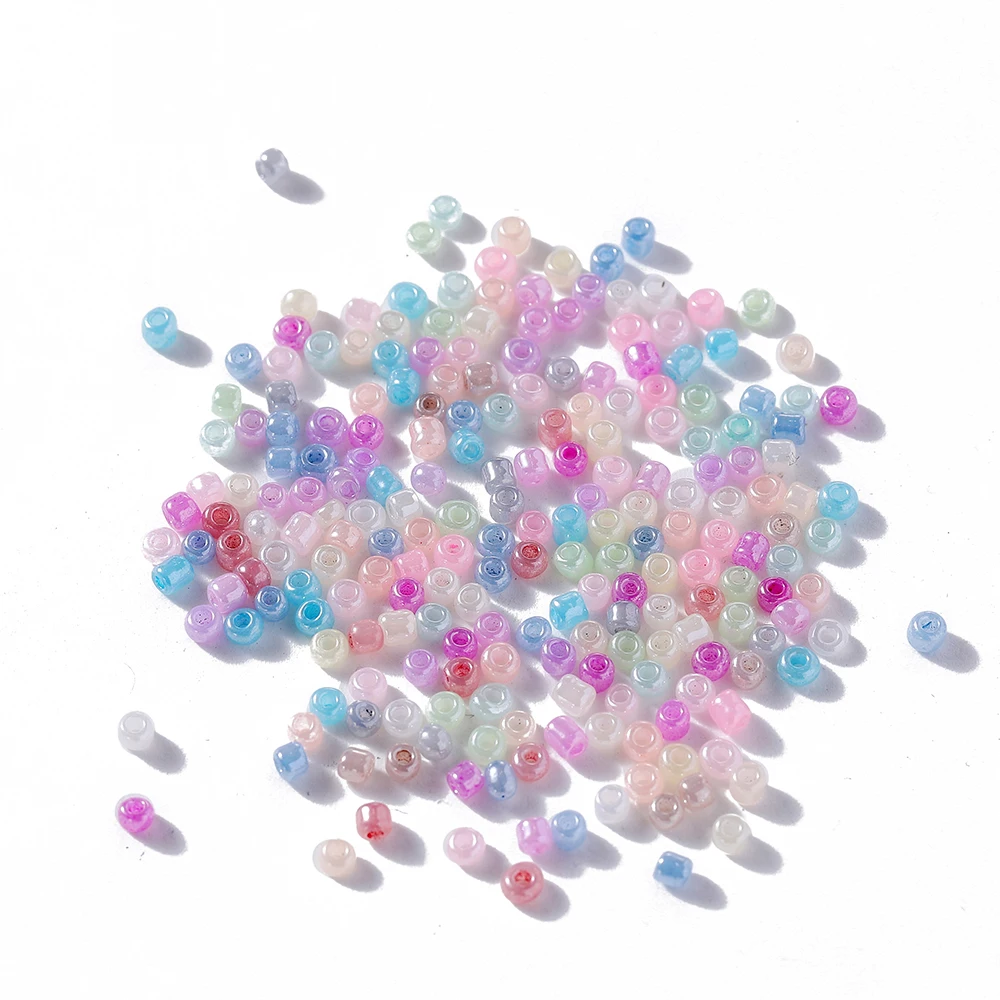 1200Pcs/Lot 2mm Charm Glass Seed Beads Spacer Loose Bead for Jewelry Making DIY Bracelet Necklace Earring Accessories