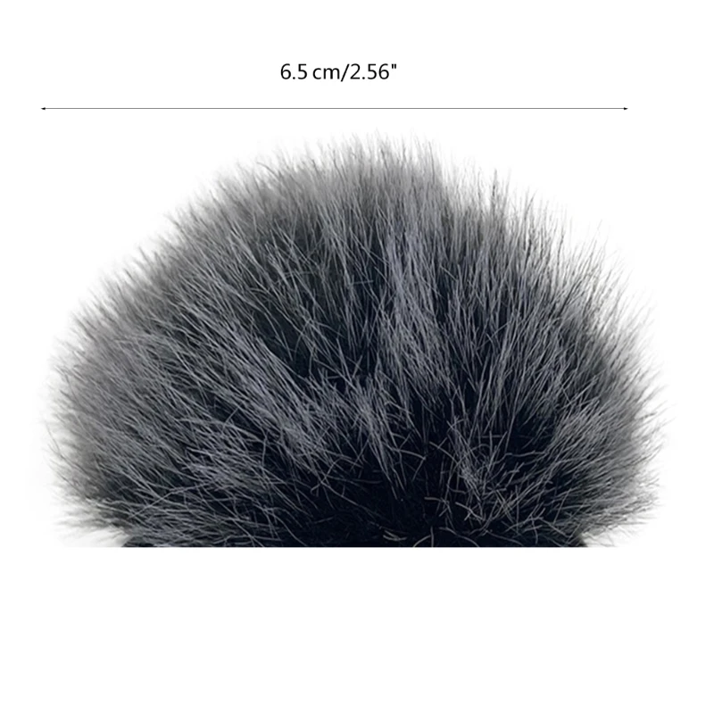 Mics Furry Windscreen Microphone Muff Wind Cover Plush Microphone Sleeve for Rode Wireless Go II Replacement Part