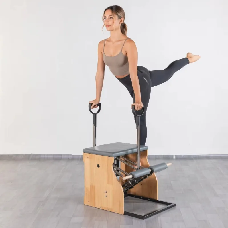 YTYIN Wholesale Rubber Wood Iron Frame Pilates Chair Wunda Stability Factory Bulk Fitness Accessories OEM