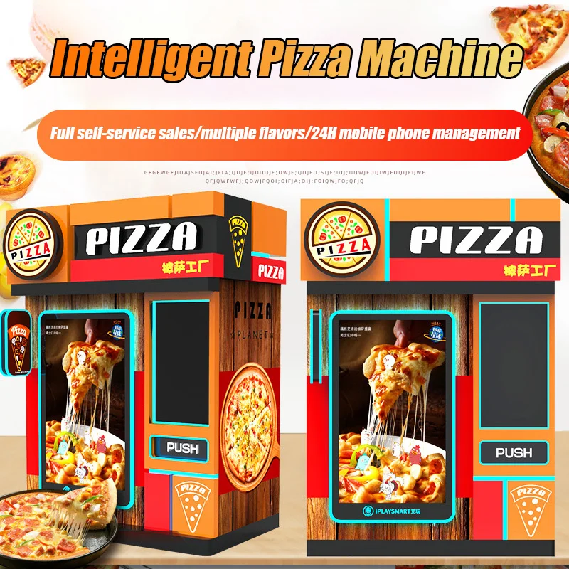 Customizable Pizza Vending Machine with Touch Screen Robotic Pizza Vending Machine Coin Pizza Making Machine