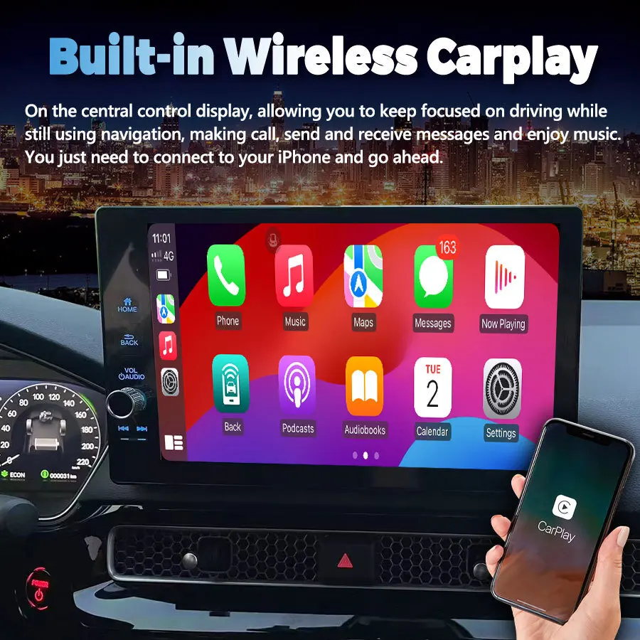 11.5 بوصة شاشة سيارة أندرويد مشغل فيديو الوسائط المتعددة لهوندا سيفيك 2022-2025 CarPlay راديو السيارة Autoradio GPS WiFi 4G LTE BT