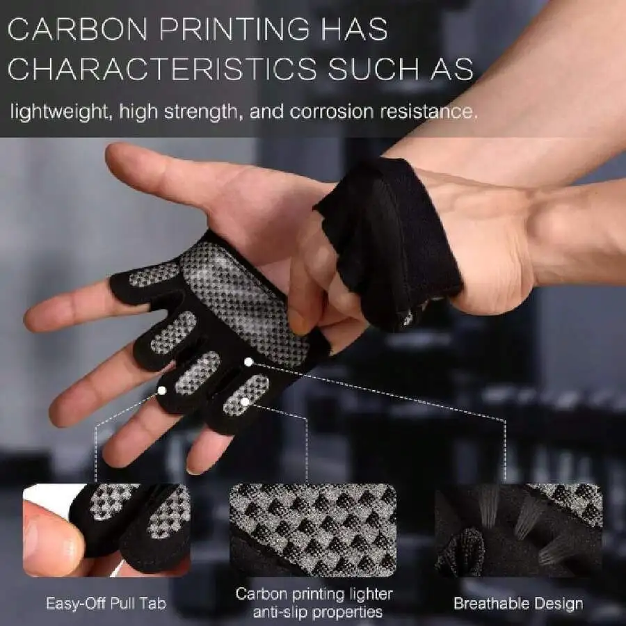 

Fingerless Workout Gloves For Weightlifting Breathable Fitness Gloves For Men And Women