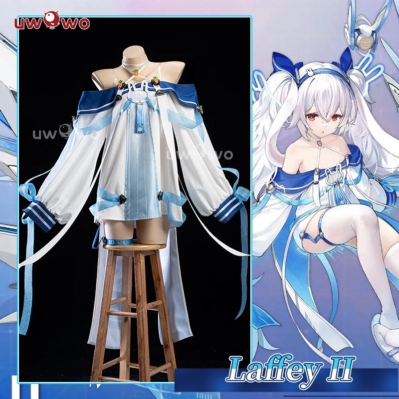 IN STOCK UWOWO Game AzuRr Lanee USS Laffey II Bunny Cosplay Costume Dress Female Party Clothing Uniform Outfits