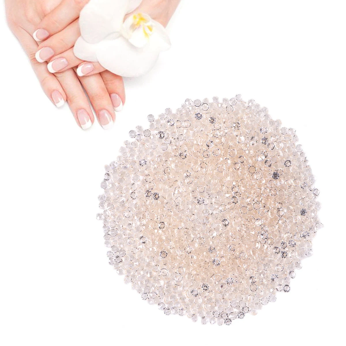 1000 Uds cristal acrílico 3Mm diamantes de imitación brillantes para decoración artesanal funda de teléfono álbum punta de uñas decoración de celebración de boda