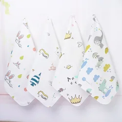 1Pcs 30*30cm Baby Bath Cotton Baby of Pure Cotton Gauze Soft Cartoon Pattern Bath  Feeding Saliva Towel