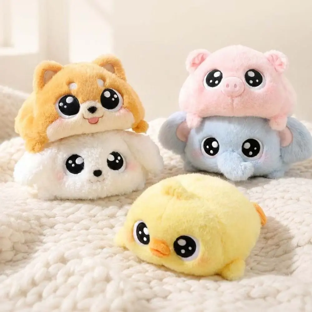 Cartoon Elephant Fluffy Soft Adorable Piglet Round Penguin Little White Dog Gift for Children