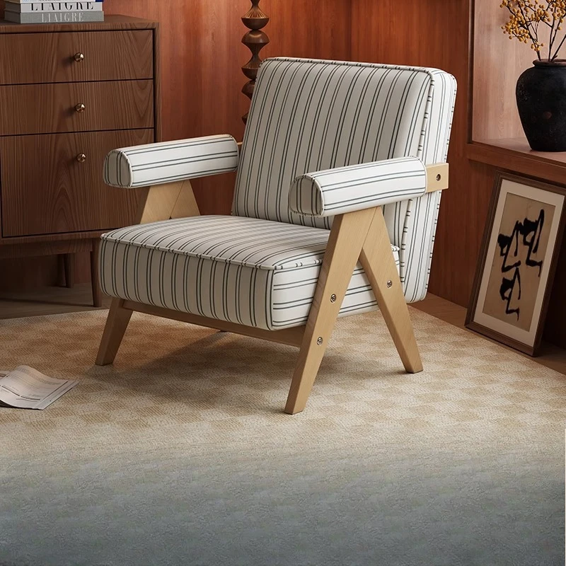 كراسي غرفة المعيشة لغرفة النوم الكسولة، حديقة خشبية، كراسي غرفة المعيشة المريحة، صالون فردي، أثاث منزلي لصالون Fauteuil #2