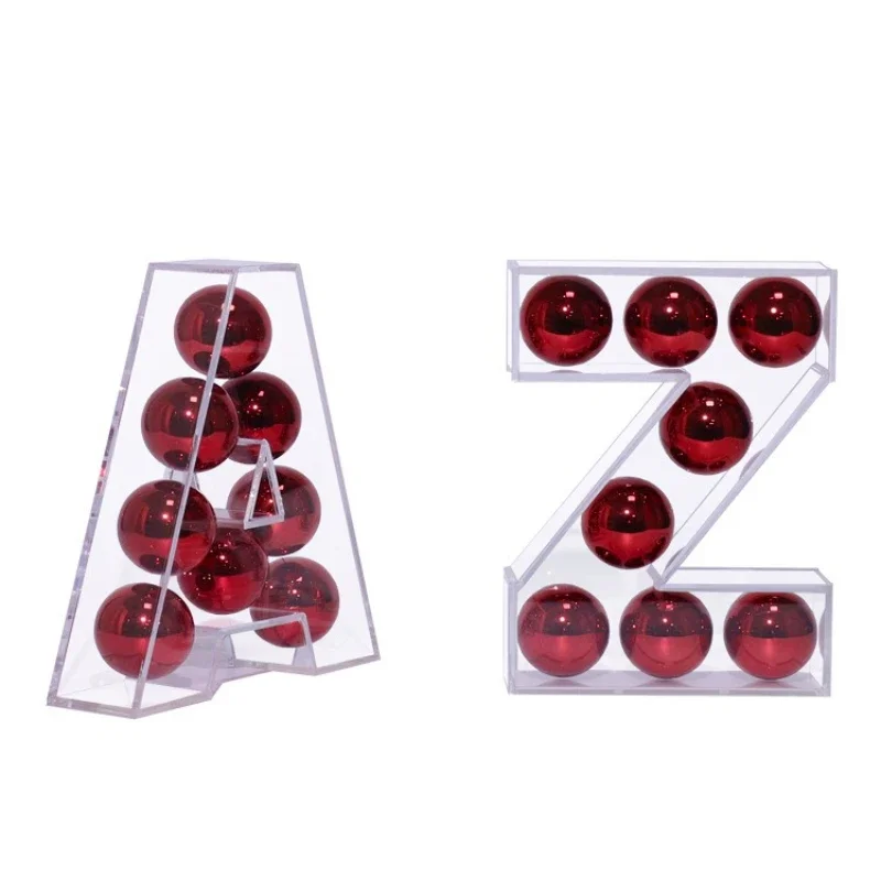 Modern simple transparent acrylic letter ornament home decoration room living room entrance desktop craft placement