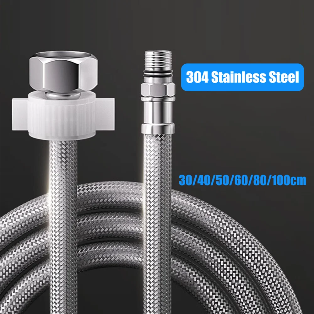 

ORIENTAL YUHONG 304 Stainless Steel Shower Hose Flexible 1/2inch Pipe Water Plumbing Tube Long Extension Bathroom Accessories