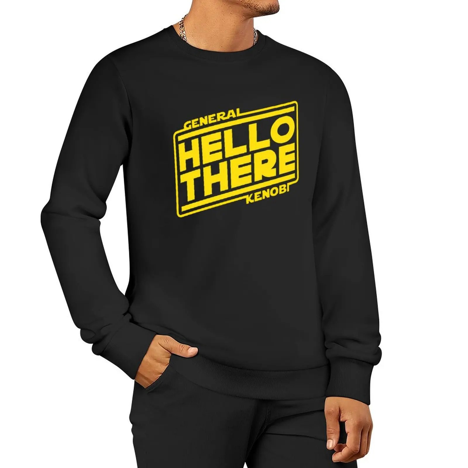 Hello There Pullover Hoodie autumn new products sweatshirts men