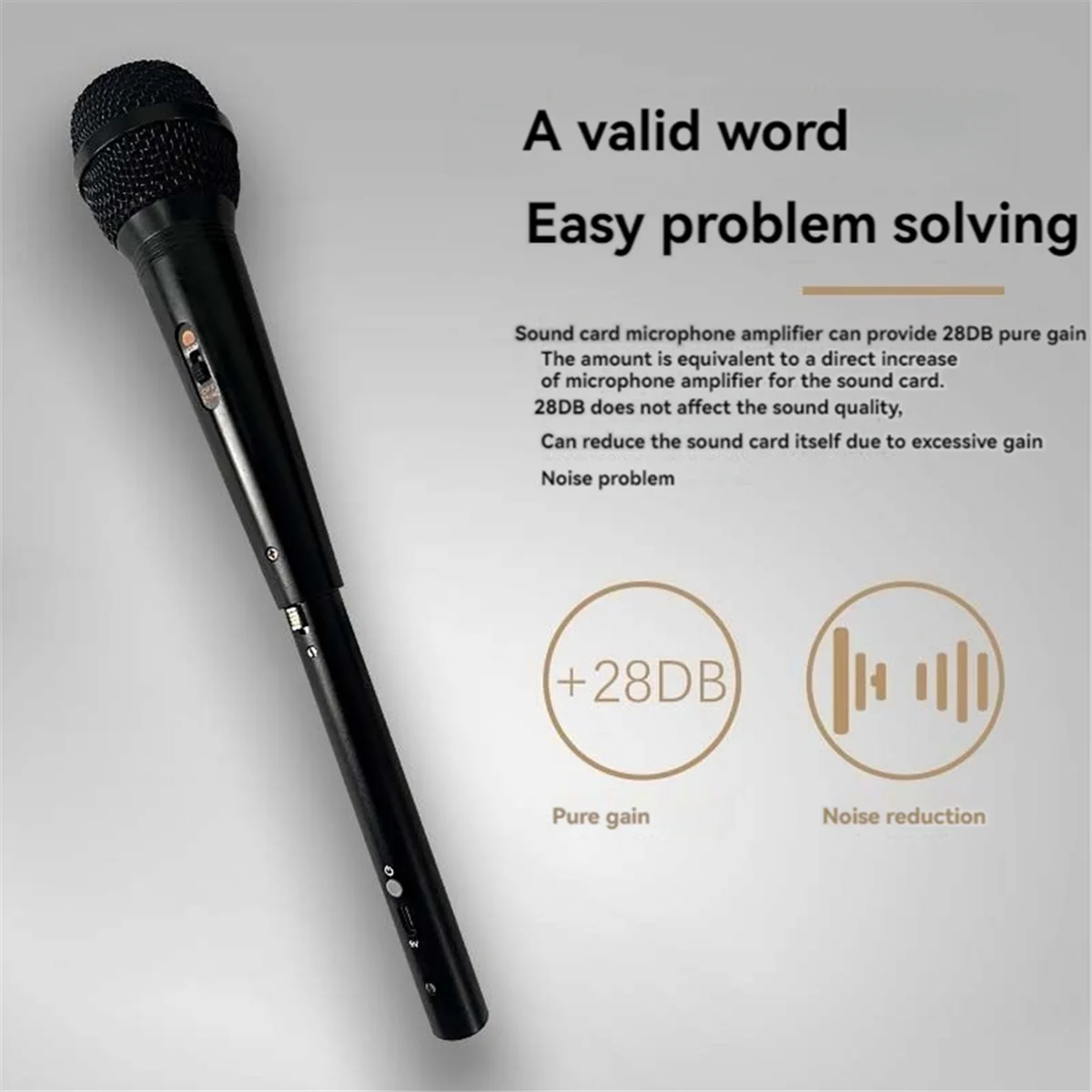 Oplaadbare bedrade microfoon Speciale versterker Dynamische microfoon