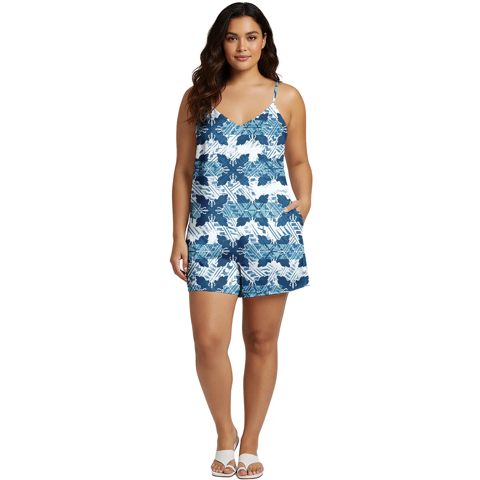 

Hawaiian Beach Style Custom Ladies Jumpsuits Over Size Samoan Casual Loose Clothes Polynesian Trendy Top Quality Women Romper