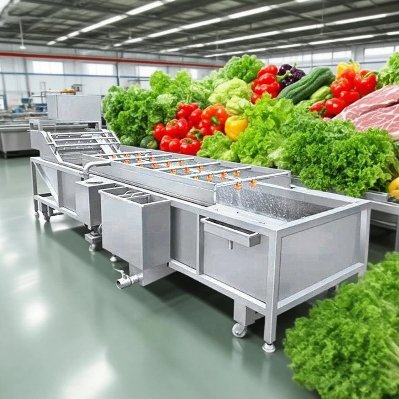 Fresh Fruit mango apple Washing Machine Bubble Vegetable Washing Machine Production Line Bubble Washing Machine Good Price