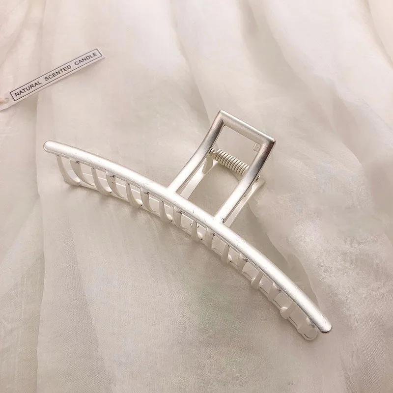Neue Elegante Gold- und Silber-Haarspangen mit Geometrischem Hohlmuster, Metall-Haarklammer, Haarband, Krabben-Haarclips, Modische Haaraccessoires für Damen – Detail 17