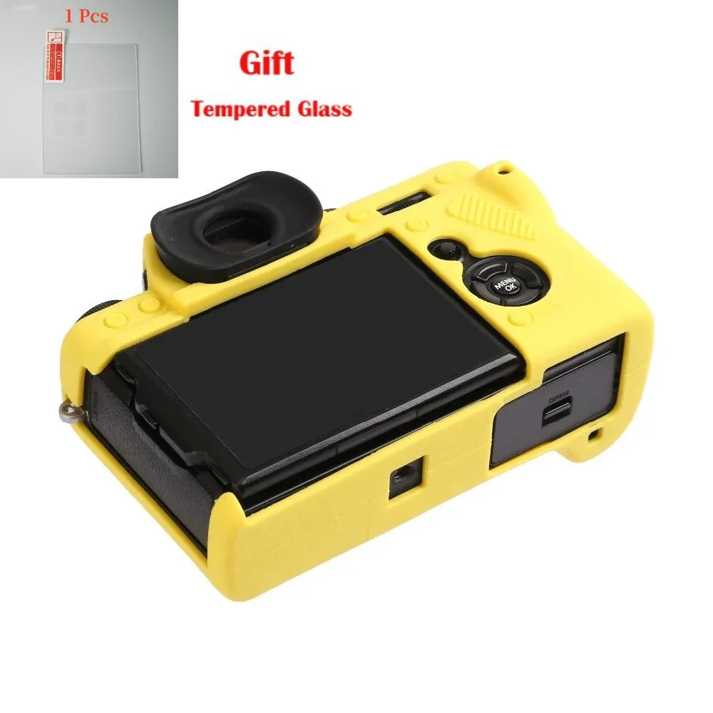 Camera Bag For Fujifilm X-T3,  silicone case, soft body protector with LCD tempered glass film,