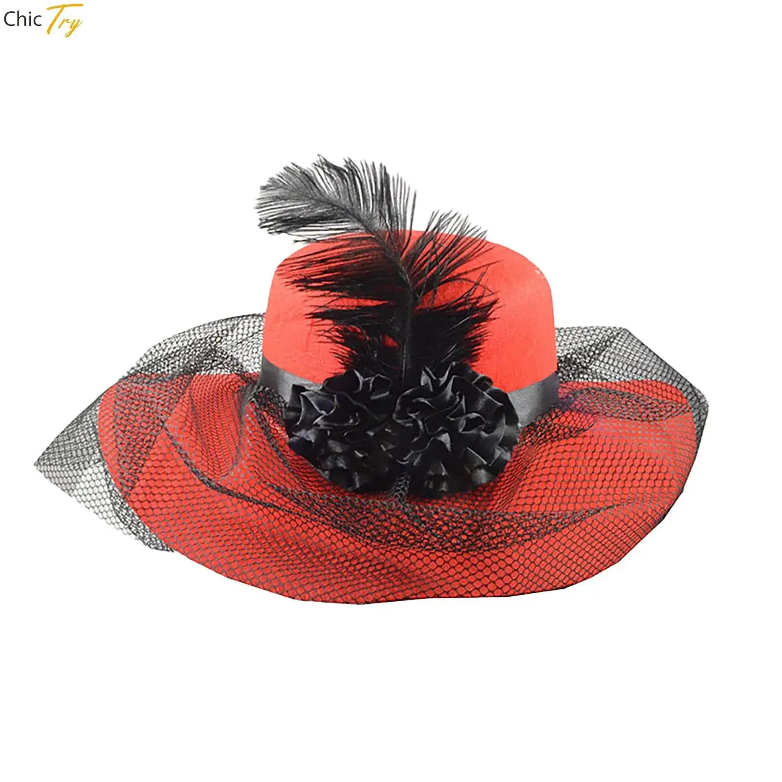 Cocktail Kentuckyes Derbi Hats for Ladies Girl Applique Fascinator Sun Hat Mesh Feather Easter Church Tea Party Fascinator Hats