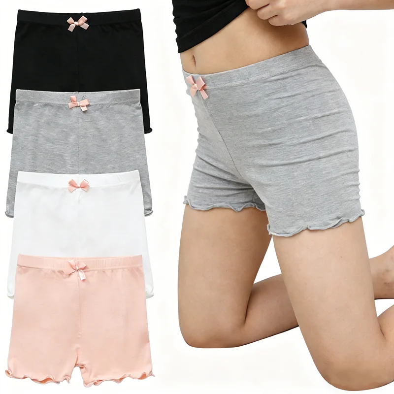 

2-14Y Modal Girls Shorts Safety Pants Briefs Short Kids Pants Underwear Children Summer Cute Bow Short Underpants Cute