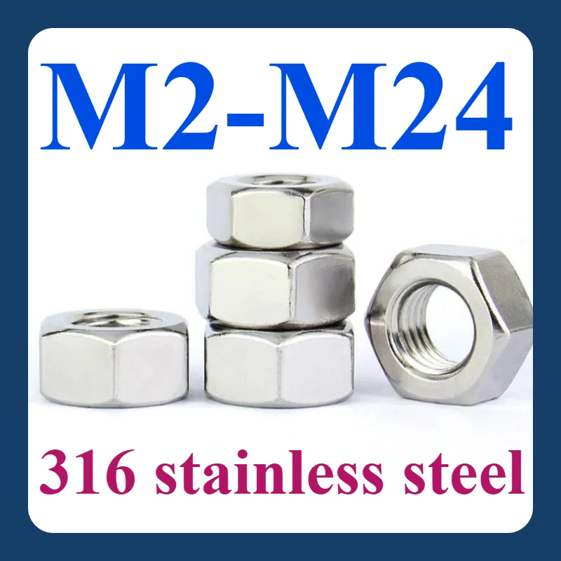 

M2 M2.5 M3 M4 M5 M6 M8 M10 M12 M14 M16 M18 M20 M22 M24 316 Hexagonal coarse screws Hexagonal lock screws