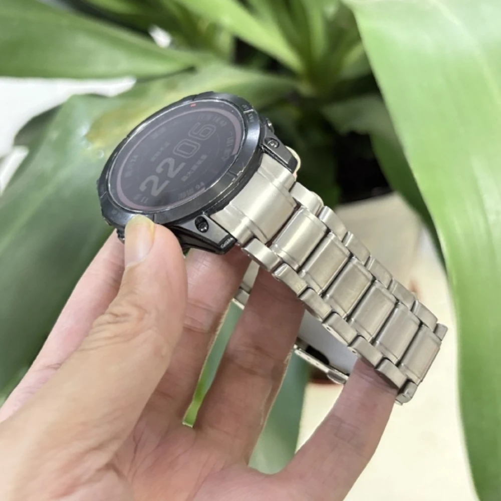Titanium Band for Garmin MARQ Series Watch Strap Aviator 22mm Bracelet for Quatix 8 / Fenix 7 Quick Release Adaptor Wristband