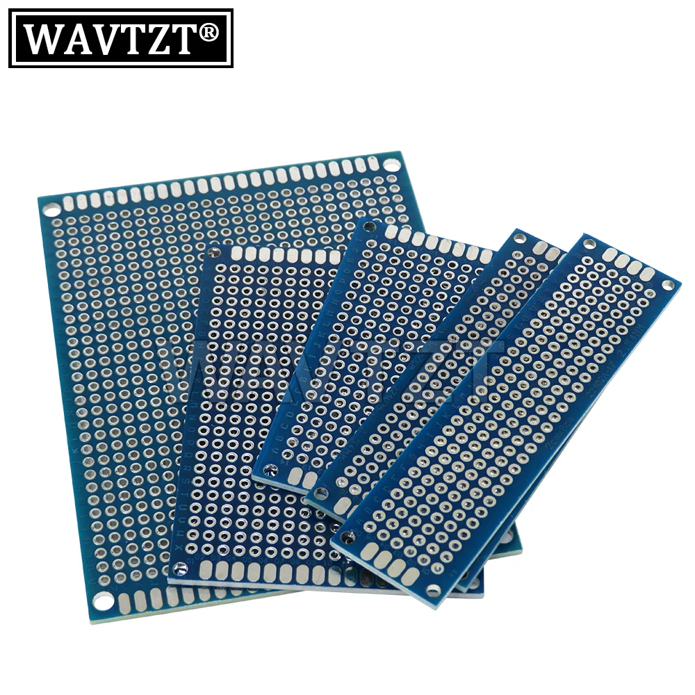 Electronic PCB Board 2x8cm 3x7cm 4x6cm 5x7cm Diy Universal Printed Circuit Board 5*7cm 4*6cm 3*7cm Blue PCB For Arduino IGMOPNRQ