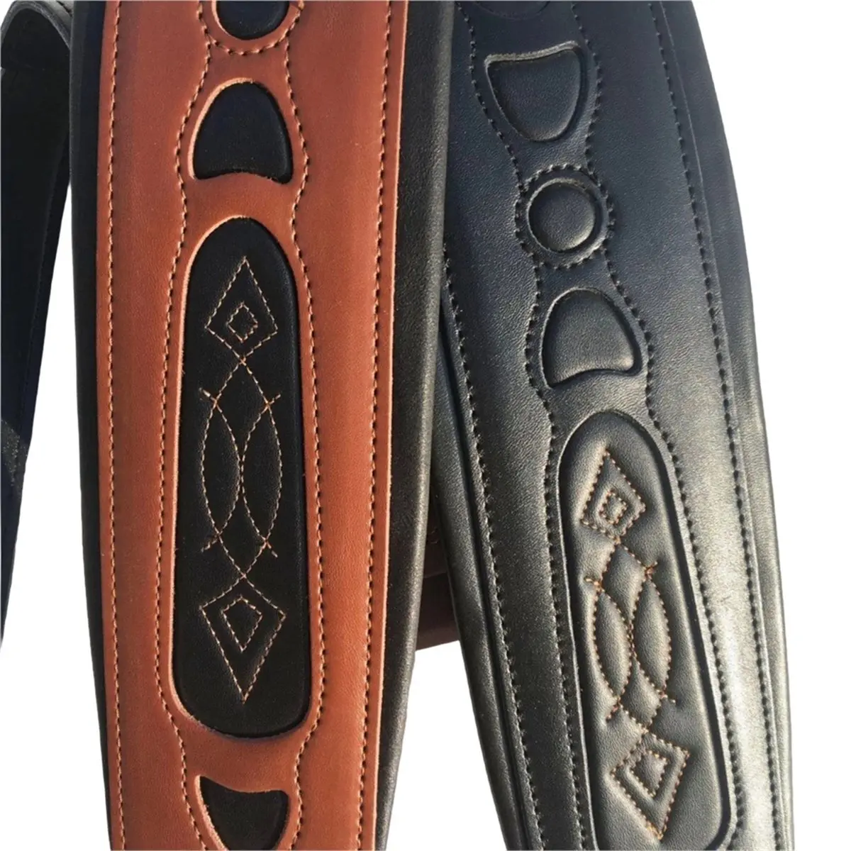 [828 Sale] Adjustable Leather Guitar Strap Soft Widen Thicken Shoulder Belt for Electric Acoustic Wooden Guitar