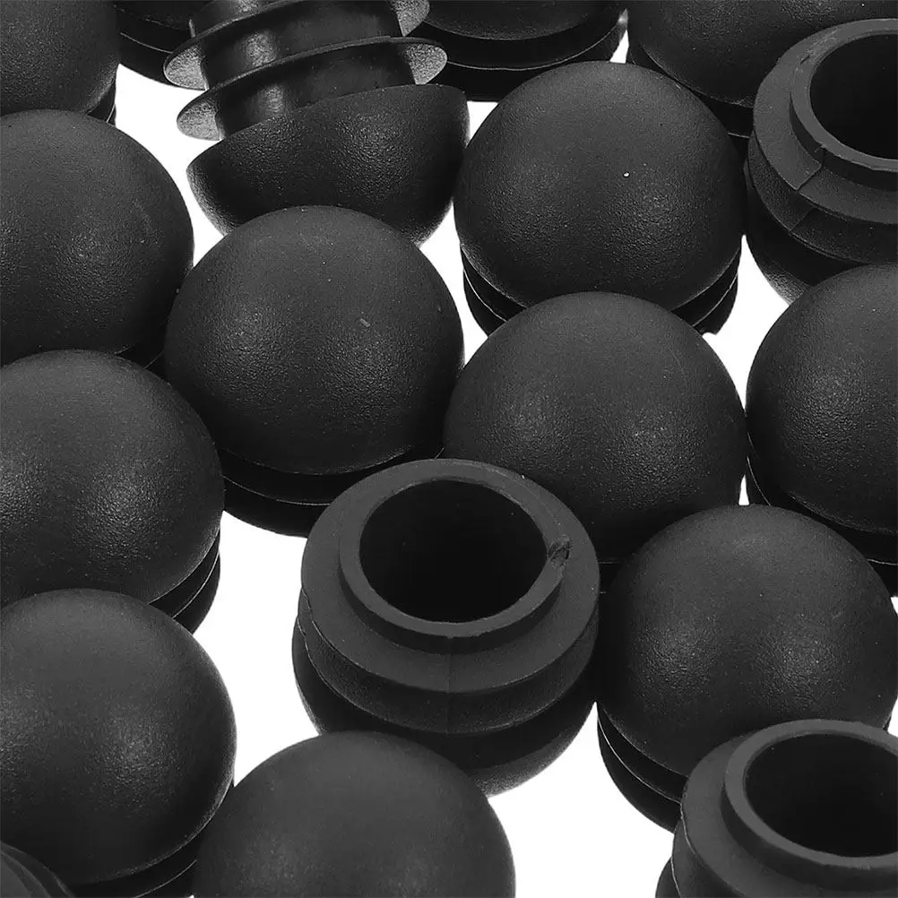 30pcs Spherical Tube Plug 22Mm Round End Cap Bung Plastic Pipe Plug For Chair Leg Glides Furniture Protector Tubing Protection - view 2