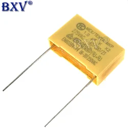20 piezas X2 condensador de seguridad 22,5mm 275VAC 275V 0,22 UF 0,33 UF 0,47 UF 0,56 UF 0,68 UF 0,82 UF 1 UF 1,2 UF 1,5 UF 2,2 UF película de polipropileno