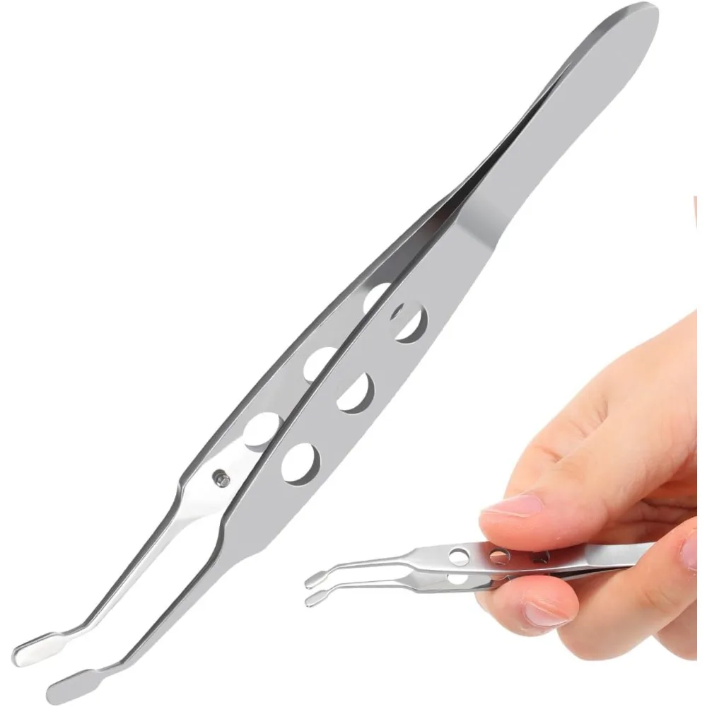 1Pc Meibomian Gland Expressor Stainless Steel Eyelid Massage Tweezers for Dryeye Extraction Tool Care Clean Tools Makeup Tools