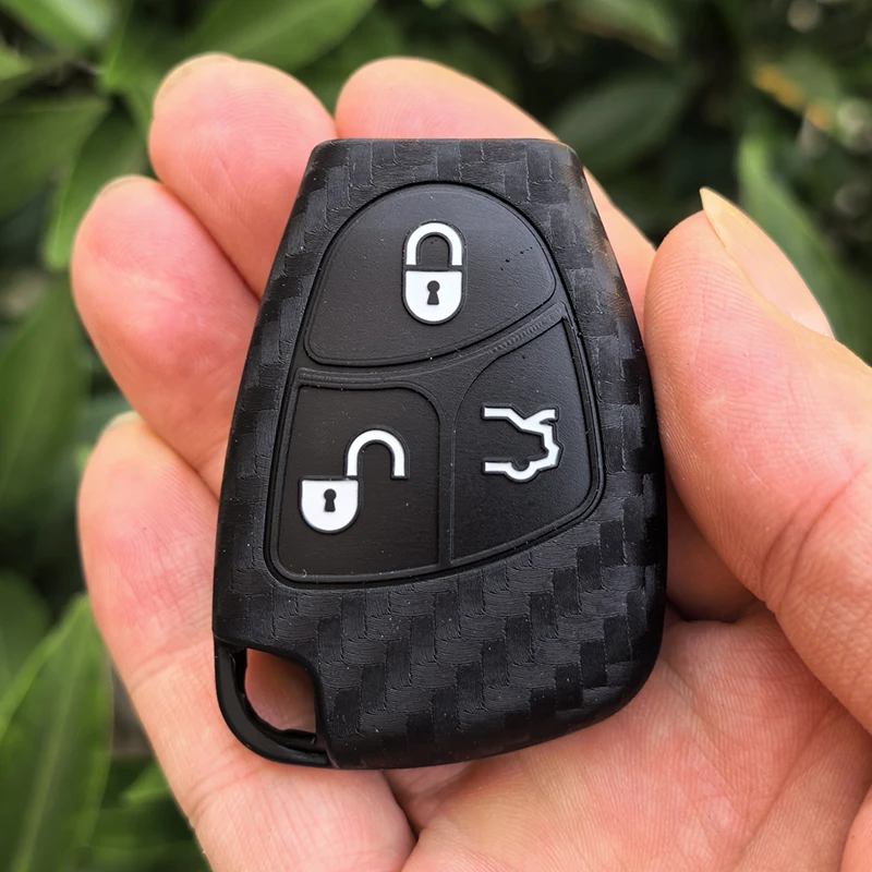 3 Buttons Silicone Car Remote Key Case for Mercedes Benz C B E R Class GL CLS CLK SLK W203 W211 W204 3BNT Accessories Cover