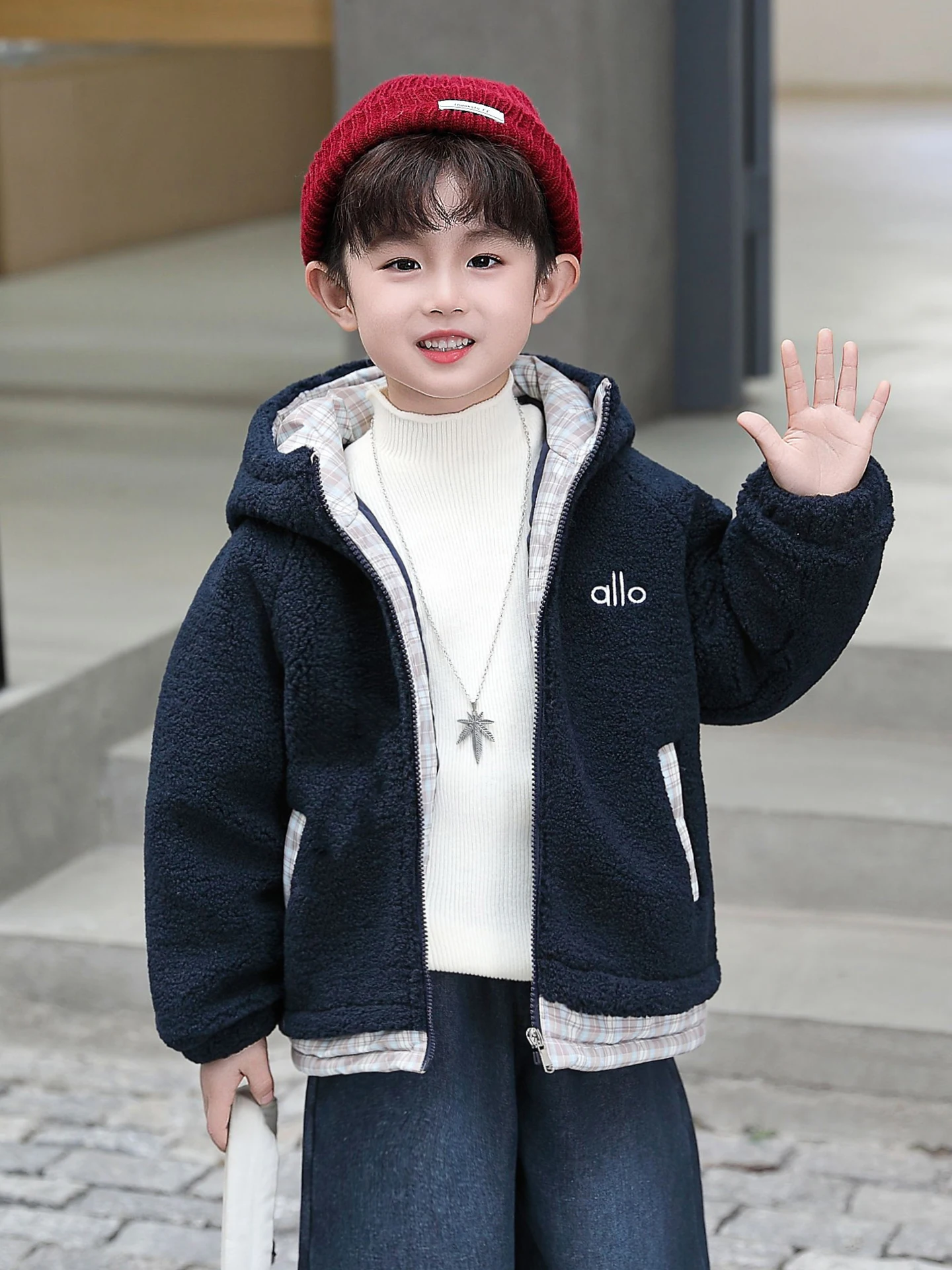 

Boys' Cotton Jaet Winter Clothes Thiened Fur 2025 New Sli Children's Winter Baby Cotton Coat Warmth Casual Long Sve