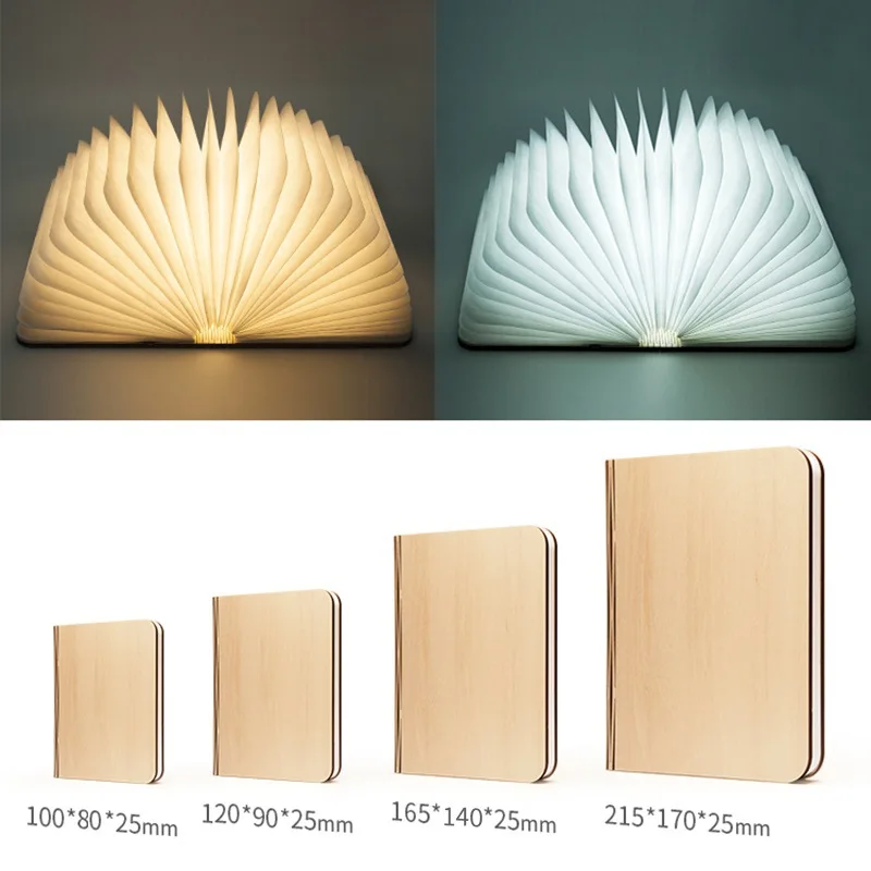 Veilleuse pliante pour chambre à coucher, lampe de livre, veilleuse de charge USB, escales Leic-color, lampe d'étude, salon