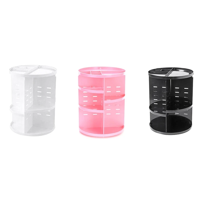 360 Rotating Makeup Organizer, DIY Adjustable Makeup Spinning Holder Storage Rack, Capacity Make Up Shelf Cosmetics A Durable